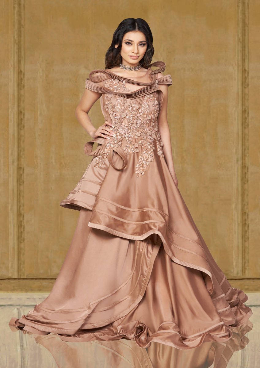 Silk reception dress hotsell