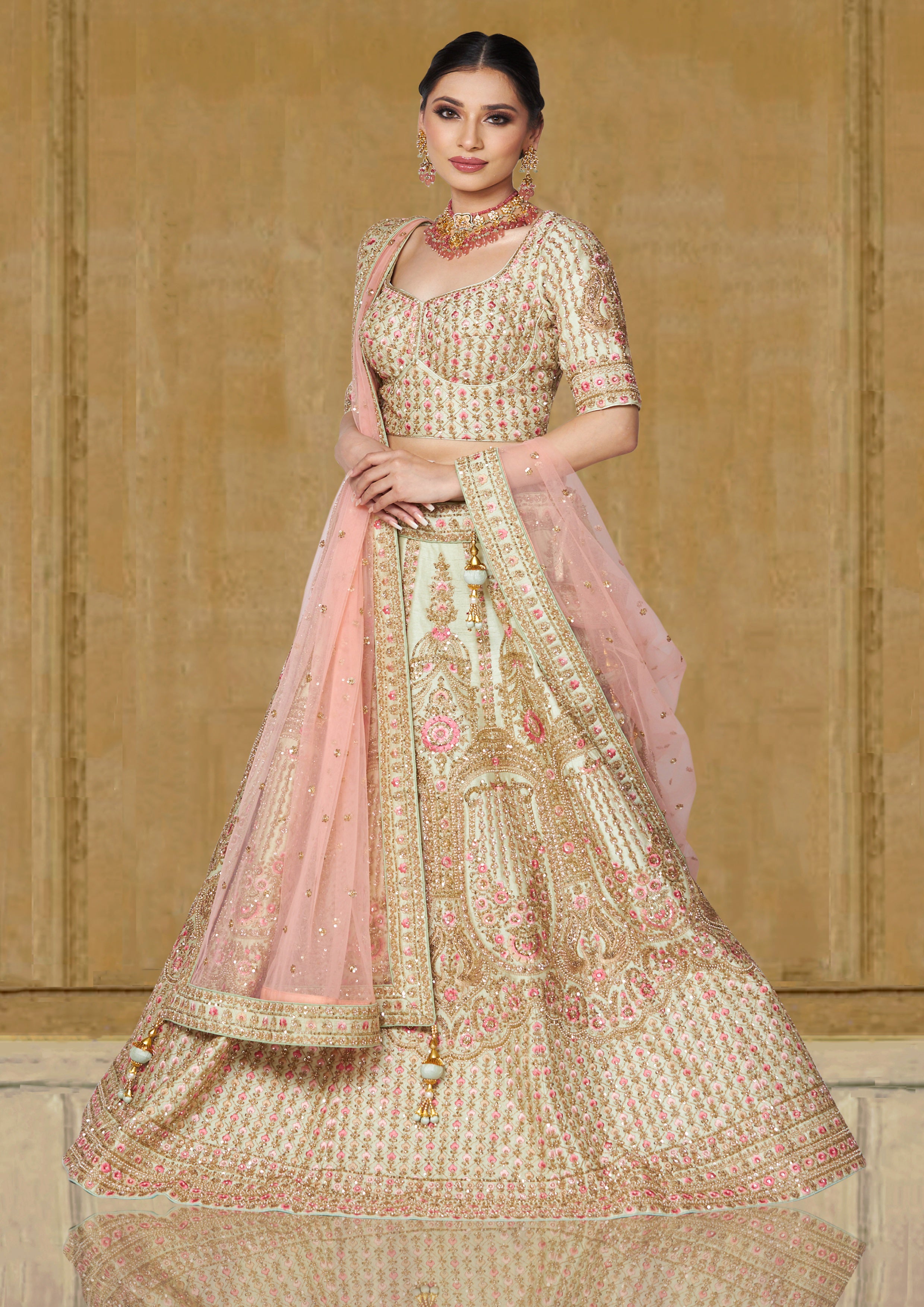 Mint green 2025 asian wedding dress