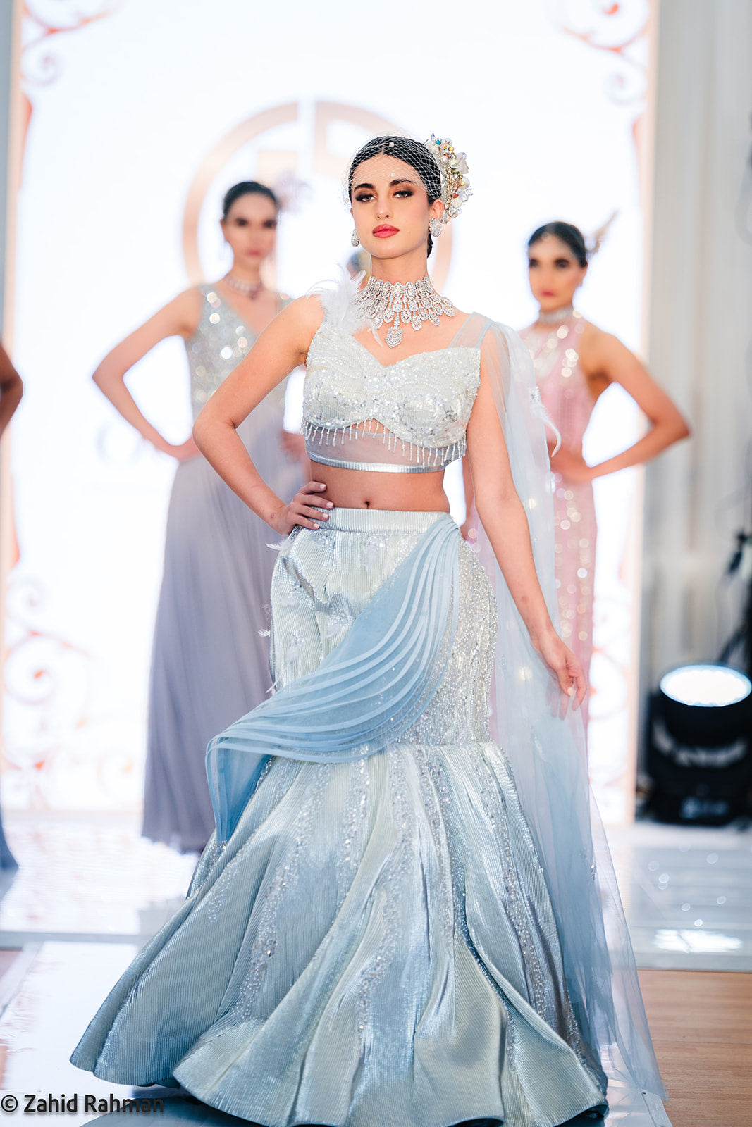 princess polly baby blue dress Indian wedding bride groom blue lengha reception