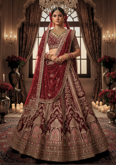 OORVI DESAI: Traditional Bridal Lehengas for Weddings OORVI DESAI: Traditional Bridal Lehengas for Weddings