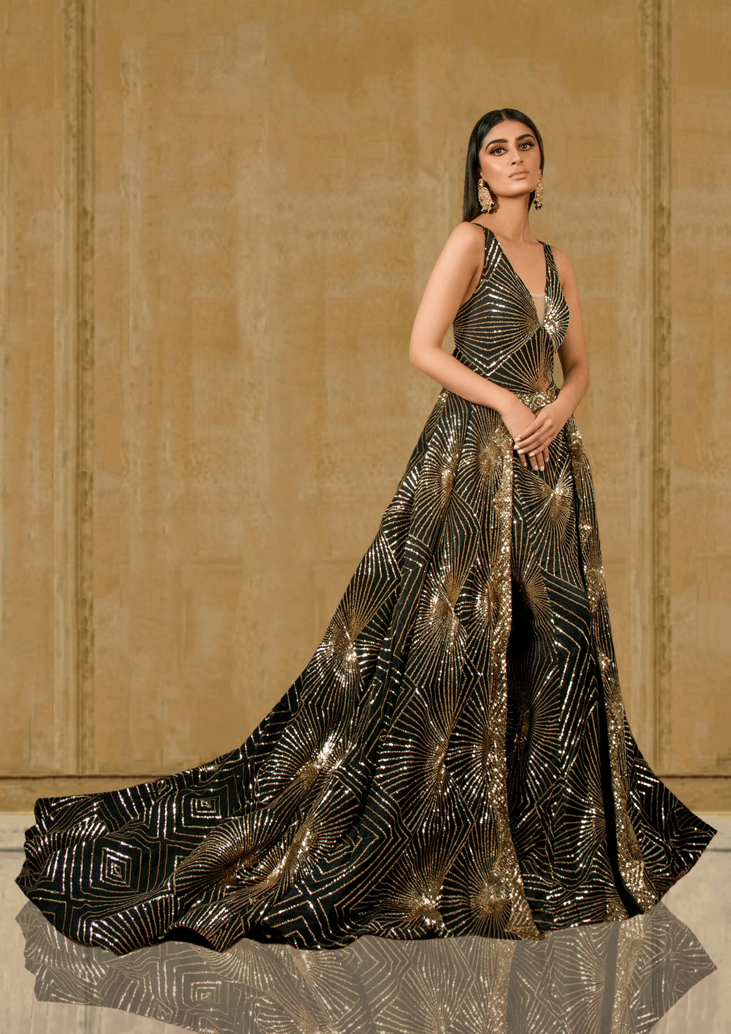 Long gown silk best sale